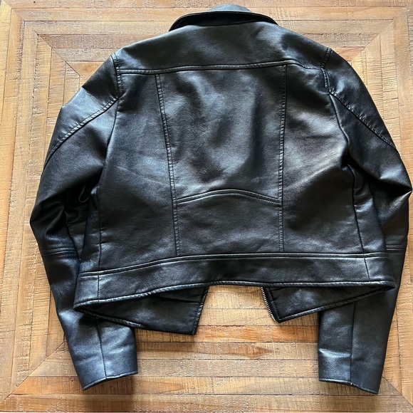 Leather moto jacket - Picture 4 of 5